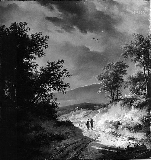 Hohlweg und Staffage, 1831, Pierre-Jean Hellemans