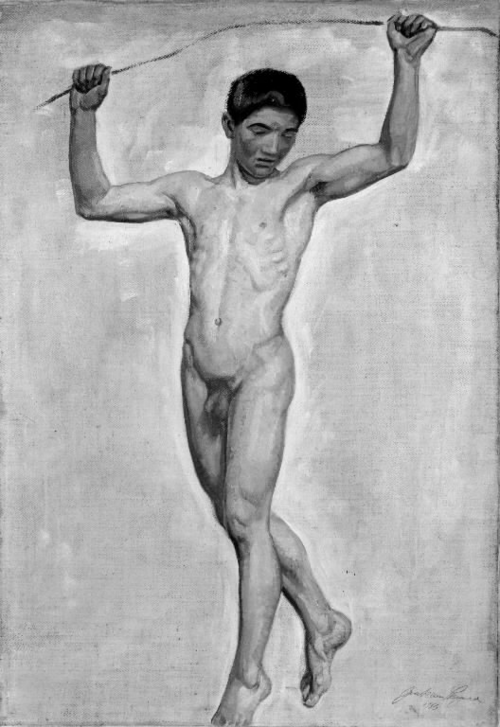 Stående mandlig model, 1910, Joakim Skovgaard
