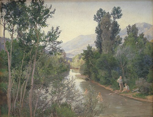 Efterårsdag ved Lirifloden, 1884, Joakim Skovgaard