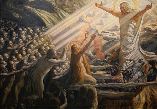 Christ in the Realm of the Dead, 1892, Joakim Skovgaard