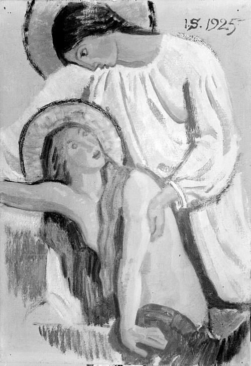 Dommedagsscene, 1925, Joakim Skovgaard