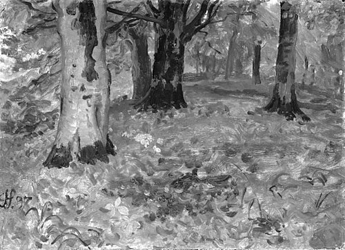 Woodscape. Autumn, 1897, Joakim Skovgaard
