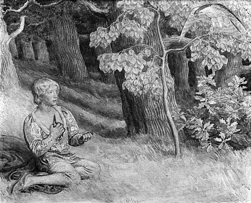 Jomfru i fugleham, 1895, Joakim Skovgaard