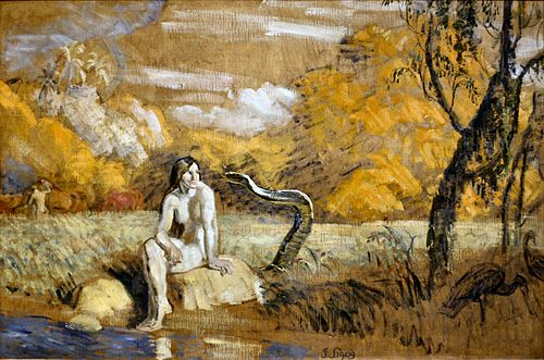 Eve and the Serpent, 1909, Joakim Skovgaard