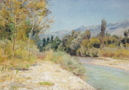 Summer on the Liri., 1884, Joakim Skovgaard