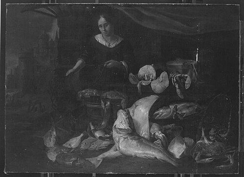 Die Fischhändlerin (?), 1659, Juriaen van Streeck