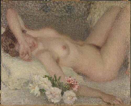 Nu avec fleurs, 1910, Ernest Laurent