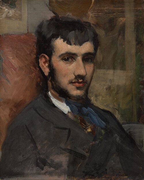 Portrait de Renoir, 1867, Frédéric Bazille