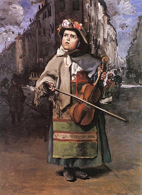 Petite Italienne chanteuse des rues, 1866, Frédéric Bazille