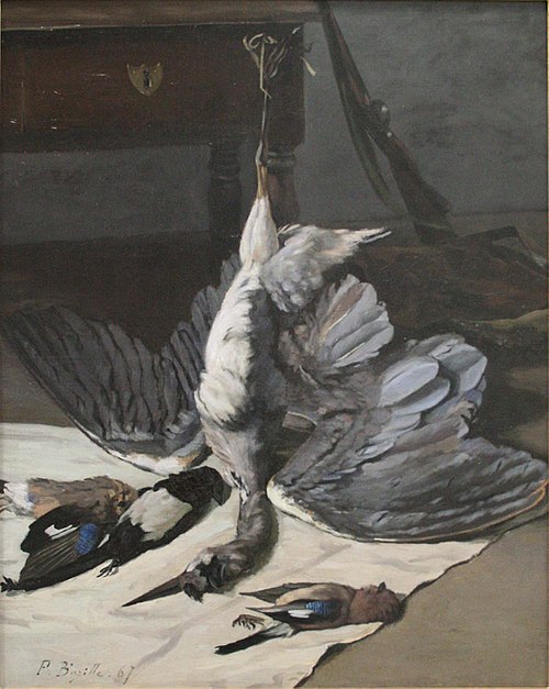 Nature morte au héron, 1867, Frédéric Bazille
