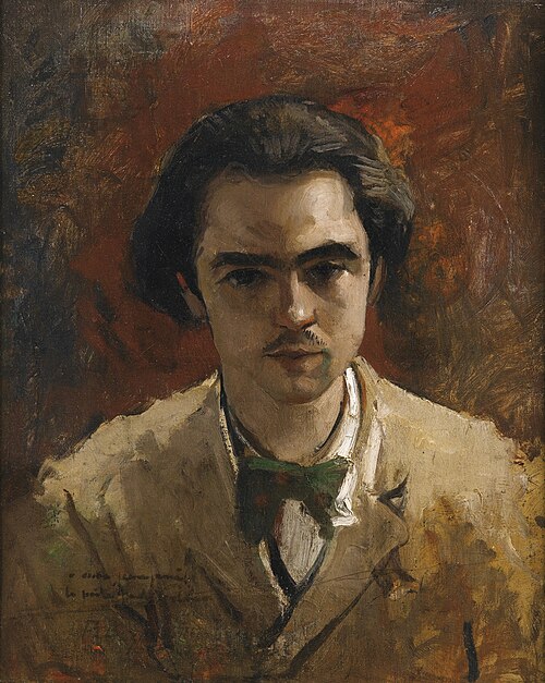 Portrait de Verlaine, 1867, Frédéric Bazille