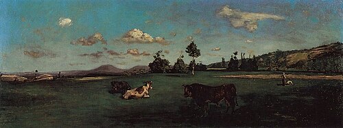 Landscape of Saint-Sauveur, 1865, Frédéric Bazille