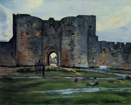 Porte de la Reine à Aigues-Morte, , Frédéric Bazille