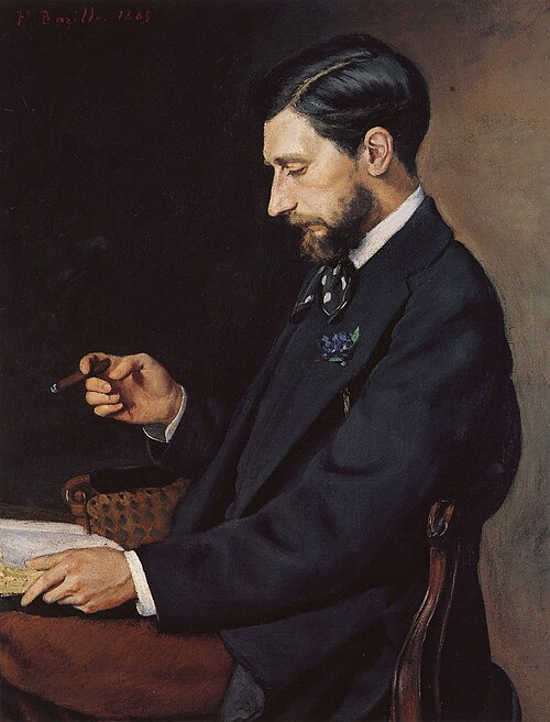 Porträt des Edmond Maître, 1869, Frédéric Bazille