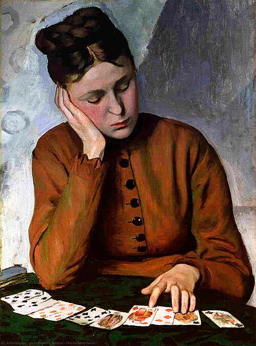 La Tireuse de cartes, 1869, Frédéric Bazille