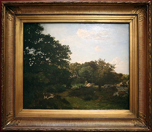 Forêt de Fontainebleau, 1865, Frédéric Bazille