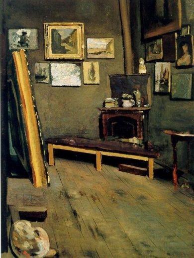 L'Atelier de l'artiste, rue Visconti, 1867, Frédéric Bazille