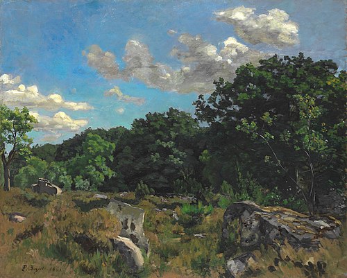 Paysage à Chailly, 1865, Frédéric Bazille