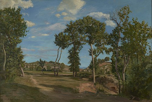 Paysage au bord du Lez, 1870, Frédéric Bazille