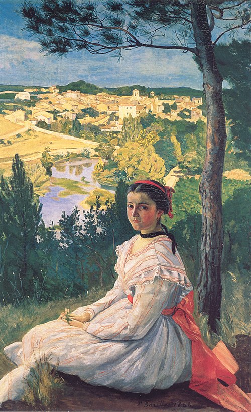 La Vue du village, 1868, Frédéric Bazille
