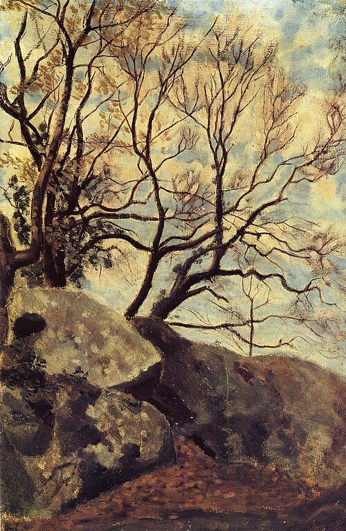Study of Trees, 1863, Frédéric Bazille