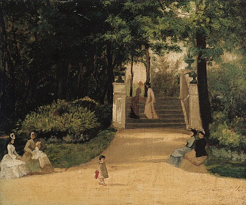 Au jardin, 1864, Frédéric Bazille