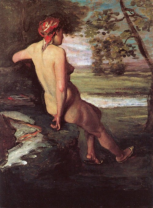 Nude Woman from the Back, 1864, Frédéric Bazille