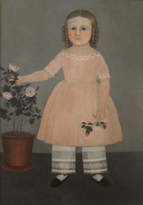 Young Girl with Flowers, 1850, Samuel Miller