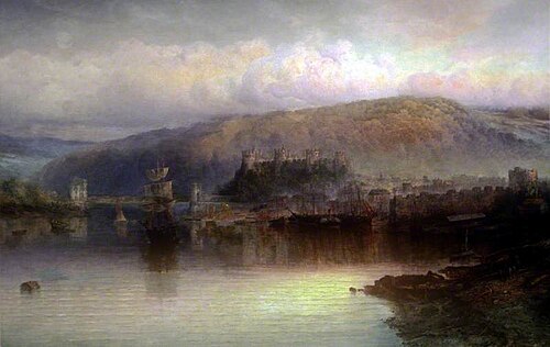 Conway Castle, 1900, Samuel Lawson Booth