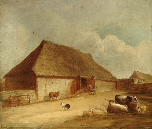Old Barn, 1842, Edward Fox