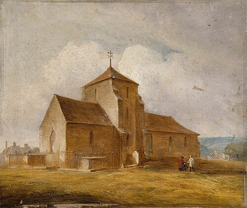 Rottingdean Church, East Sussex, 1842, Edward Fox