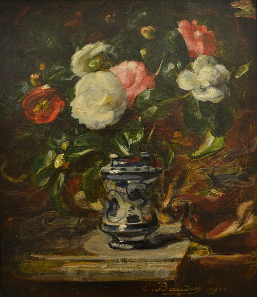 Camélias dans un vase, 1901, Eugène Baudin