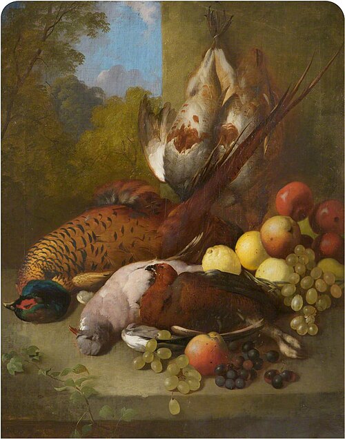 Still Life with Game and Fruit, 1861, William Gillard