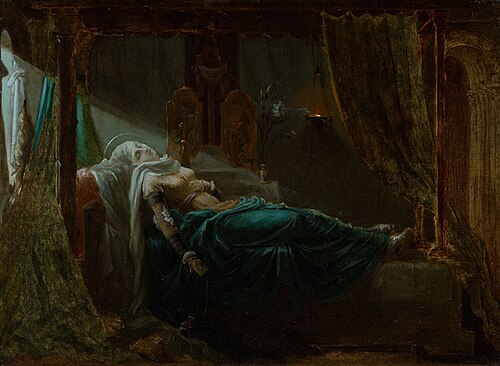 The Death of Saint Ludmila, 1873, Josef Tulka