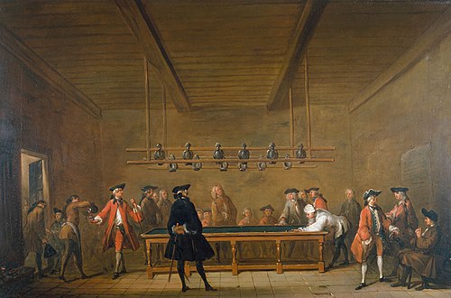 La Partie de billard, 1720, Jean Siméon Chardin
