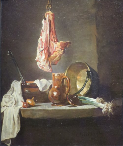 Nature morte au carré de mouton, 1729, Jean Siméon Chardin