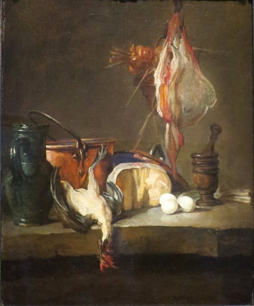 Still Life with Fowl, 1728, Jean Siméon Chardin