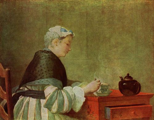 Die Teetrinkerin, 1750, Jean Siméon Chardin