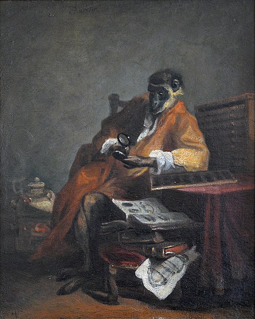 Le Singe antiquaire, 1740, Jean Siméon Chardin