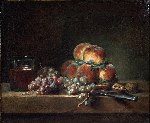 Nature morte aux fruits, 1758, Jean Siméon Chardin