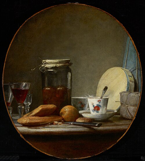 Le Bocal d'abricots, 1758, Jean Siméon Chardin