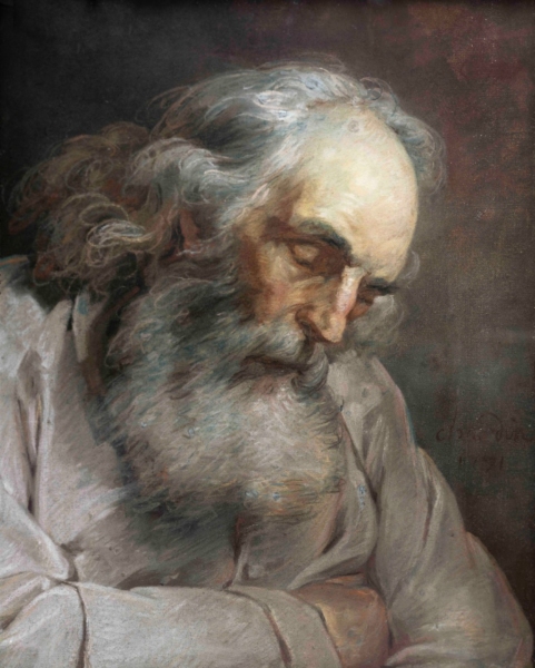 Buste d'un vieil homme, 1771, Jean Siméon Chardin