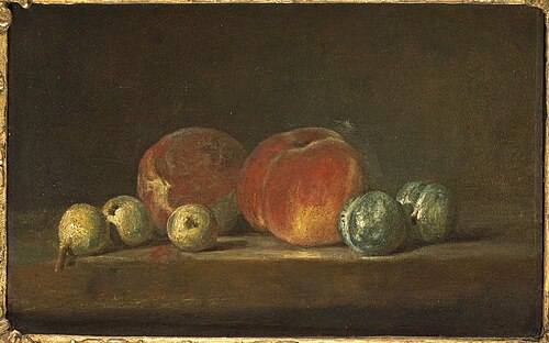 Pêches et Prunes, 1764, Jean Siméon Chardin