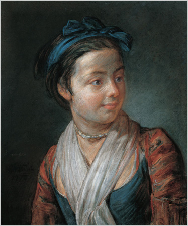 Portrait of a Young Girl, 1777, Jean Siméon Chardin