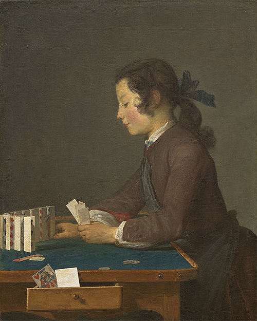 Le Château de cartes, 1737, Jean Siméon Chardin