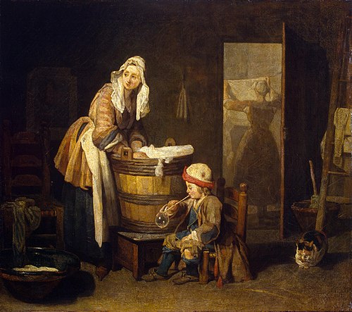 La Blanchisseuse, 1730, Jean Siméon Chardin