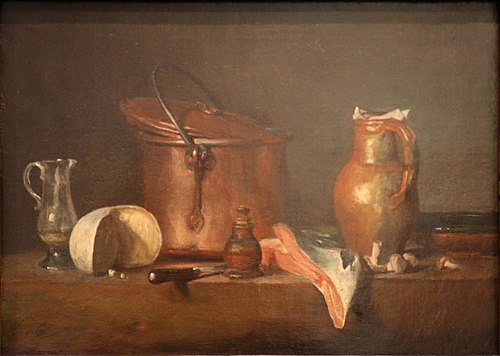 Tranche de saumon, 1730, Jean Siméon Chardin