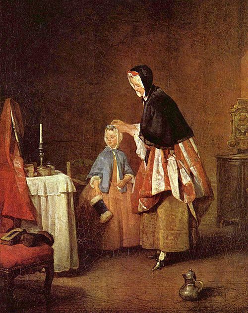 La Toilette du matin, 1740, Jean Siméon Chardin