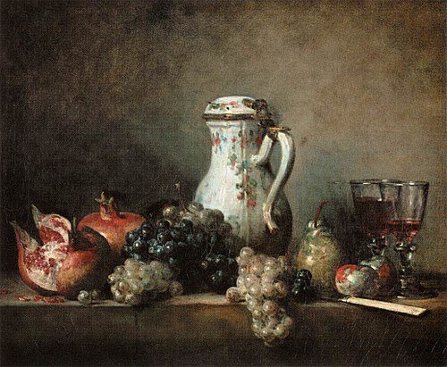 Raisins et Grenades, 1763, Jean Siméon Chardin