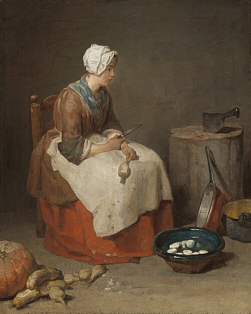 La Cuisinière, 1738, Jean Siméon Chardin
